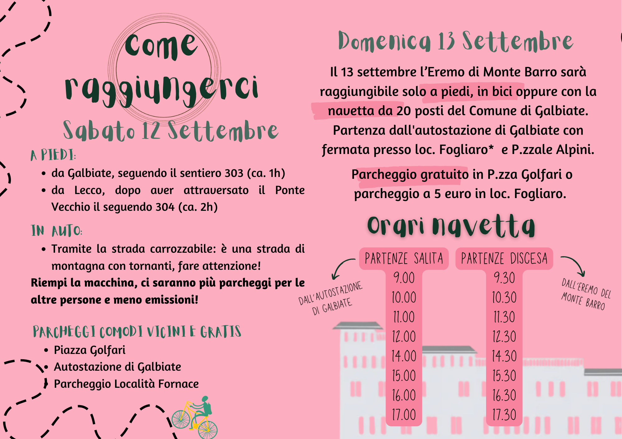 come raggiungerci Come raggiungerci FestAmbiente 2026